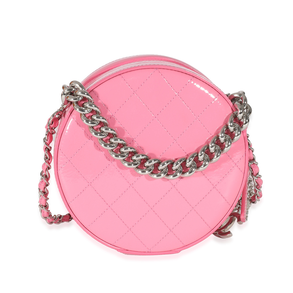 Chanel Pink Glazed Calfskin Round As Earth Bag - Picture 3 of 7